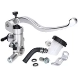 Bremspumpe / Bremszylinder vorn radial, externer Bremsflüssigkeitsbehälter, silberfarbig für 22mm Lenker 48944