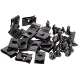 Blechmuttern Set mit Schrauben M4x10 - 20 Stück 49000