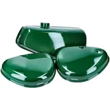 Benzintank und Seitendeckel Set dunkelgrün für Simson S50, S51, S70 49101