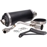 Auspuff Power1 Aluminium schwarz für Vespa Primavera, Sprint, Zip 4T 50 Euro4 18- 49116