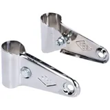 headlight holder set long type 40mm chrome for Moped, Mokick 49247