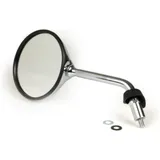 Mirror -MOTO NOSTRA Shorty, chrome, M8x1.25 right-hand thread, lhs, rhs- Piaggio LX50 (ZAPC381, ZAPC383, ZAPC387), LX125 (ZAPM44