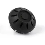 Cap wheel nut / rim Ø=35mm -MOTO NOSTRA, CNC, black mat- Vespa PX (-1984 - rear), Rally, Sprint, TS, GT, GTR, GS160, SS180, V50
