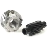 Tachoschnecken-Set BGM Original Vespa 11 Zähne, Ø=21,8mm, Metall + 9 Zähne, l= 31mm, 2,7mm Vierkant, schwarz (passend für Tachos