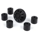 Abdeckkappen Set Radmutter / Felge Ø=35mm Moto Nostra CNC, schwarz matt Vespa ET2, ET4, GT, GTL, GTS, GTV, LX, LXV, S, Gilera Fu