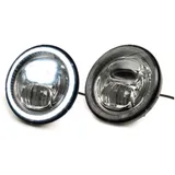 Scheinwerfer (verchromter Reflektor) Moto Nostra LED HighPower Ø=143mm (5 3/4") 12V DC mit E9-Kennzeichnung zur Umrüstung von z.