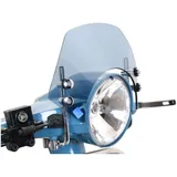 Windschutzscheibe mit verchromten Haltern Moto Nostra b=340mm, h=105mm Vespa PX80, PX125, PX150, PX200, LML 125/150 Star/Stella
