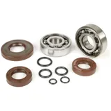 Bearing and oil seal set for crankshaft -BGM ORIGINAL- Vespa V50, PV125, ET3, PK50, PK80, PK125 - 1x 6303 + 1x 6204 - incl. O-ri