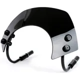 Windschutzscheibe mit schwarzen Haltern Moto Nostra b=340mm, h=105mm Vespa GTS 125-300 HPE (2019-)ccm schwarz getöntes Glas 5074