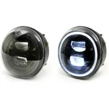 Headlight -MOTO NOSTRA- LED HighPower - GTS i.E. Super 125-300 - (-2018, fits also GT, GTS, GTL) - black reflector 50764