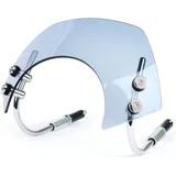Windschutzscheibe mit verchromten Haltern Moto Nostra b=340mm, h=105mm Vespa GTS 125-300 HPE (2019-)ccm grau getöntes Glas 50769
