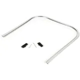 Kantenschutz inkl Trittleistenendstücke-Set BGM Original Vespa PK S, PK S Lusso, PK SS, PK ETS Kunststoff Silbern 50874