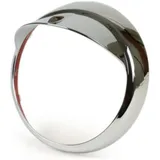 Headlight rim with visor -MOTO NOSTRA- Vespa LX 50, LX 125, LX 150, GTV, GT60 125-300 - chrome 51146