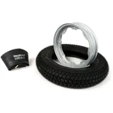 Reifen komplett Set BGM Classic, Lambretta 3.50 10 Zoll TT 59P (reinforced) Felge 2.15-10 Grau 51213