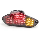 Tail light -BGM ORIGINAL smooth lens LED with indicator function- Gilera Runner (2006-), DNA - black 51215