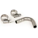 Benzinschlauch-Krümmer 55° gebogen BGM PRO Vespa (Ø aussen = 10,0mm, Ø innen = 7,0mm) Edelstahl 51219