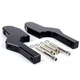Fußrastenadapter Sozius Moto Nostra CNC, schwarz glänzend Vespa GT, GTL, GTS, GTV 125-300 51350