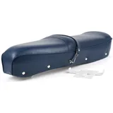 Sitzbank BGM PRO Pegasus mit Schild und genietet Lambretta LI, LI S, SX, TV, DL, GP blau 51366