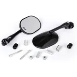 Spiegel Set Moto Nostra 1404, Aluminium CNC, Lenkerenden schwarz matt 51808