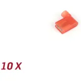 Kabelschuh Flachsteckhülse 90° Winkel 6,3mm Ø=0,75-1,5mm² 10stk. 51893
