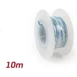 Elektrokabel Universal 0,85mm² 10m Weiss/Blau 52135