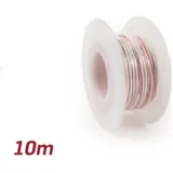 Electric wire -UNIVERSAL 0.85mm²- 10m - white/red 52150