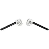 Stummellenker / Lenker Doppler 2-teilig, 22mm Aluminium schwarz D.28mm Klemmung für Mofa 52451