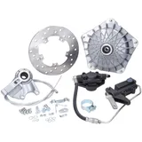 disc brake set GRIMECA Classic NT stub d=16mm silver mesh pattern partially hydraulic for Vespa P80-150X, P200E, PX80-150E 52850