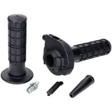 Gasgriff Set Domino Kurzhub 2,3° schwarz Aluminium für 22mm Lenker - universal 53102