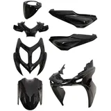 fairing kit 7-piece glossy black for Yamaha Aerox, MBK Nitro 2013-2017 53120