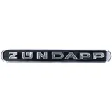Aufkleber Emblem schwarz / chrom 130 x 16,5mm aus Aluminium länglich für Zündapp 53721