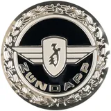 Aufkleber Emblem D=64mm rund silber glänzend aus Aluminium für Zündapp 53755