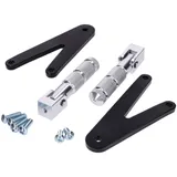 Fußrasten Satz Sozius CNC silber für Beta RR 50 (mit Halterung) 53832