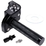 Short-stroke throttle black CNC for 22mm handlebars for moped, moped 54045