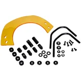 Windschild kurz gelb getönt mit Halterung für Vespa Primavera 50, 125, 150 54416