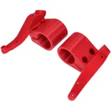 Bracket headlight mask set right and left red for Derbi Senda R, SM 11-, Gilera RCR, SMT 54914