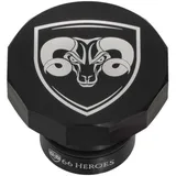 Tankdeckel 66Heroes eckig schwarz für Puch Maxi 55383