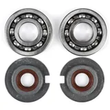 bearing set and shaft seal set for crankshaft BGM PRO FKM/Viton® E10 resistant for Vespa Wideframe VM, VN, VL, VB, GS150 / GS3,
