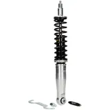 Stoßdämpfer hinten BGM PRO SC/R1 SPORT, 385mm, schwarz/silbern für Vespa Wideframe VM1, VM2, VN1, VN2, VB1, VL1, VL2, VL3, GS150