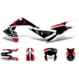 Aufkleber Dekor / Sticker Kit schwarz-weiß-rot matt für Aprilia SX50 2018- Euro4 DK-42996