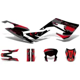 decal set black-red-grey glossy for Derbi Senda 50 2018- DK-43744