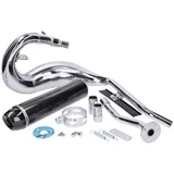 Auspuff Turbo Kit Bufanda R Chrom / CFK Optik für Beta RR 2021- Euro5 H10551-NQ