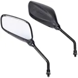 mirror set rhombical black M8 thread, right side mirror with right-hand thread IP13391