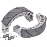 Bremsschuhe Bremsbackensatz 110x25mm für Trommelbremse Grooved für Aprilia Amico, SR, Malaguti Centro, Yamaha Jog IP13452 Bremsschuhe Bremsbackensatz 110x25mm für Trommelbremse Grooved für Aprilia Amico, SR, Malaguti Centro, Yamaha Jog IP13452