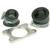 intake manifold racing with two adapters 24 and 32mm carb connection for Minarelli AM, Generic, KSR-Moto, Keeway, Motobi, Ride, intake manifold racing with two adapters 24 and 32mm carb connection for Minarelli AM, Generic, KSR-Moto, Keeway, Motobi, Ride,