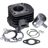 Zylindersatz Zylinderkit 50ccm 10mm Kolbenbolzen schräg für IE40QMB, Minarelli liegend AC, Motowell, Tauris, CPI, Beta Arc 50ccm