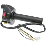 throttle tube w/ light and start switch black - universal IP34920