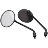 mirror set round aluminum black M8 220mm IP36899