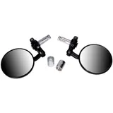 Lenkergewichte Lenkerendenspiegel Set Aluminium CNC schwarz rund IP40388