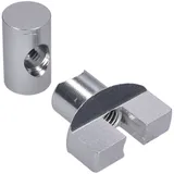 brake cable adjuster set M6 thread aluminum silver - universal IP43617